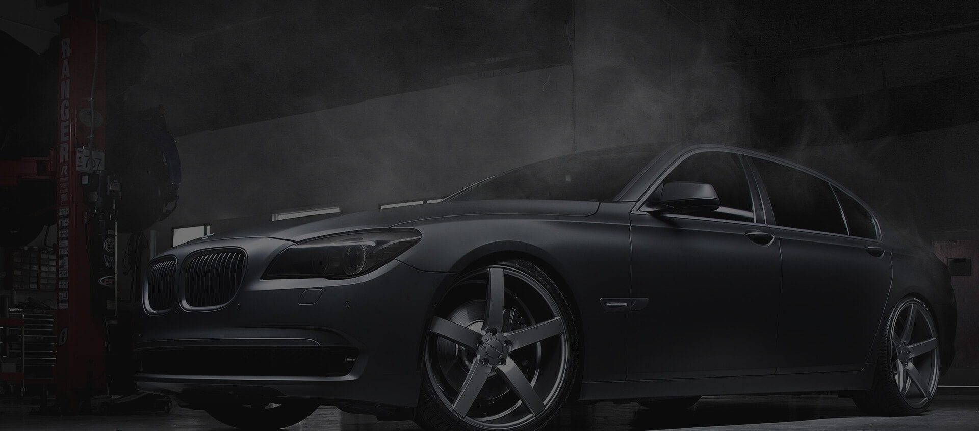 Car repair garage background